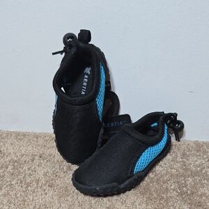 Kids Black and Blue Shoes